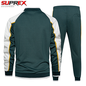 Ensemble de survêtement sportif écologique pour homme Suprex Enterprises, veste à fermeture éclair à manches longues printemps-automne + pantalon de survêtement, imprimé léopard - Product Image 5