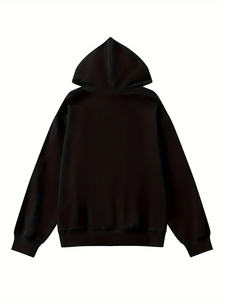 เสื้อมีฮู้ดผ้าฟลีซแบบสวมหัวผ้าธรรมดาเสื้อมีฮู้ดผ้าฟลีซแบบสวมหัวพิมพ์โลโก้แบบกำหนดเองน้ำหนักเบาผ้าคอตตอนผสม - Product Image 4