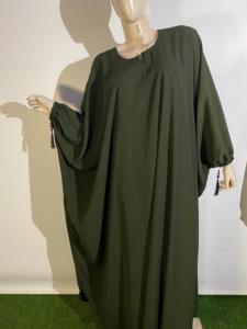 Abayas respirantes à manches longues anti-boulochage Zardozi élégantes et modestes brodées à la main pour femmes - Product Image 2