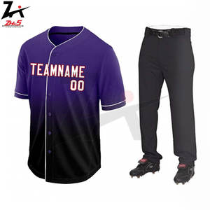 Uniformes de Béisbol Transpirables Estampados de Alta Calidad al por Mayor para Adultos, Ropa de Equipo Personalizable, Jersey de Entrenamiento para Hombre - Product Image 6