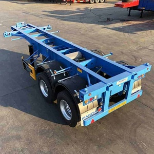 แชสซีสามเพลาความจุ40ตัน53ฟุตแชสซีรถกึ่งพ่วงแบบแท่น9590x2550x3995มม. เชิงพาณิชย์ - Product Image 5