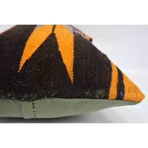 Multicolor 16x24 Inch Wool Kilim Patchwork Pillow Exquisite Vintage & <b>Fluffy</b> Patterned Decorative <b>Cushion</b> Woven Technique - Product Image 5