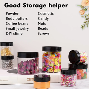 ขวดโหลใส่อาหารแบบพลาสติกใสแห้งสำหรับเก็บอาหารแห้งขวดในครัวสำหรับใส่ธัญพืชข้าวถั่ว - Product Image 5