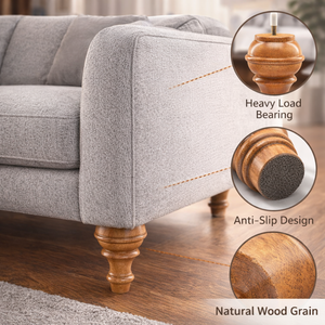 Antique Turned Wooden Furniture Leg Natural Finish Solid Wood <b>Sofa</b> Table <b>Bed</b> Leg OEM Custom Manufacturer Factory - Product Image 1