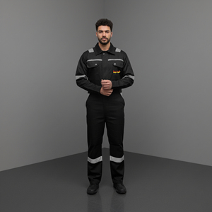 Overol de Seguridad de Alta Visibilidad Premium OEM, ANSI Clase 2, Impermeable, Reflectante, Antiestático, con Luz LED Intermitente, de Poliéster para Hombre - Product Image 4