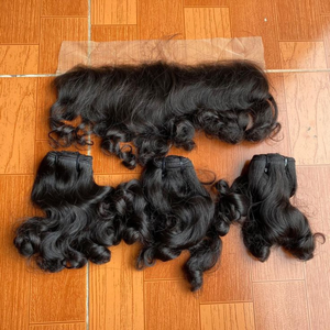 ผมต่อแท้จากอินเดียแบบเวฟ/ตรงและหยิก  แบบรีมี่  แบบเวอร์จิ้น  แบบเครื่องเย็บสองชั้น  ทุกสี  นำเข้าโดยตรงจากอินเดีย - Product Image 4