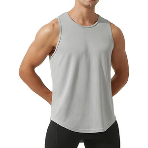 Chaleco de entrenamiento para hombre con logotipo personalizado al por mayor, camiseta sin mangas musculosa para hombre, culturismo, deporte, correr, gimnasio - Product Image 1
