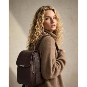 Zaino Strutturato in Vera Pelle Dollaro - Made in Italy - Art. 26065 - Product Image 2