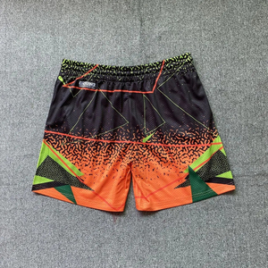 Pantalones Cortos Deportivos para Hombre con Bolsillos Personalizados y Cordón Ajustable, Servicio OEM, 100% Alta Calidad, Pantalones Cortos de Malla con Serigrafía - Product Image 2