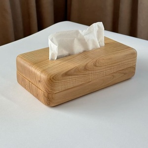 Porta Cajas de Pañuelos de Madera para Sala de Estar, Hecho de Madera Natural, Estuche Decorativo para Pañuelos - Product Image 6