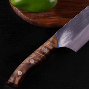 มีดเชฟไม้เรดวู้ดทำจากสแตนเลสงานแฮนด์เมดสไตล์ญี่ปุ่นบริการ OEM ODM - Product Image 5