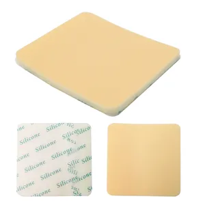 Soft Wound Care Pads For Bed Sore Diabetic Foot Ulcers 10*10cm Self-adherent Soft Silicone Foam Dressing