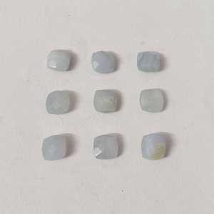 ลูกไม้สีฟ้าอาเกต8x8มม. เบาะ briolette 3.2 CTS อัญมณีหลวมธรรมชาติสำหรับทำเครื่องประดับทำลูกไม้สีฟ้าอัญมณีหลวม - Product Image 6