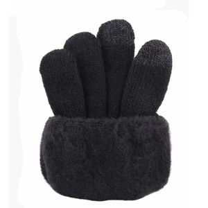 Winter Men Knitted <b>Gloves</b> Warm Full Fingers for Screen Anti-Slip Daily Windproof Breathable for Cycling Running Driving Hiking - Product Image 5