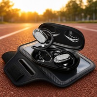 Auriculares Inalámbricos de Oreja Abierta, Bluetooth 5.4, Cancelación de Ruido ANC, Auriculares Deportivos, Control por Voz, Resistentes al Agua, Cómodos para Usar por Tiempo Prolongado