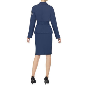 ชุดยูนิฟอร์มพนักงานสายการบินแบบใหม่ปี 2025 ขายส่ง สไตล์ไฮสตรีท ODM แบบนักบิน ปักลายตามสั่ง ผ้าโพลีเอสเตอร์/คอตตอน รับสั่งตัดตามขนาด - Product Image 3