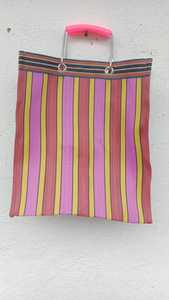 กระเป๋าผ้าไนลอนรีไซเคิลเป็นมิตรกับสิ่งแวดล้อมขนาดใหญ่สามารถนำกลับมาใช้ใหม่ได้มีด้ามจับโลหะ - Product Image 3