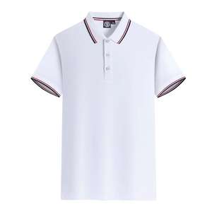 Nouveaux hommes à manches courtes été Slim Fit Logo personnalisé 100% coton 230gsm Polo uniforme Polo polos - Product Image 2