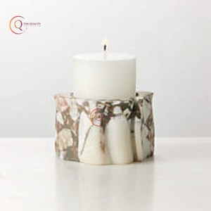 Bougeoir votif en marbre Taille personnalisée Vente à chaud Bougeoir unique en marbre de Noël Accessoires de mariage faits à la main - Product Image 3