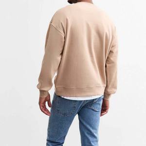 Men's <b>Oversized</b> 100% Cotton Heavyweight Fleece Pullover <b>Sweatshirt</b> Crew Neck Casual <b>Vintage</b> Style Printed Design Front Logo - Product Image 4