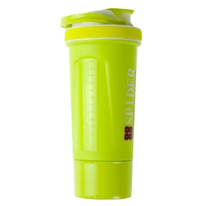 600ml Mixer Whey Protein Powder PP Shake Bottle Cup with Handle Sports  Fitness
