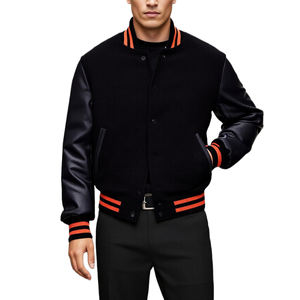 แจ็กเก็ตทีมเบสบอลย้อนยุคสำหรับผู้ชายเสื้อแจ็กเก็ตสไตล์ลำลองแนวสตรีทแจ็กเก็ตฤดูหนาวทันสมัย - Product Image 5