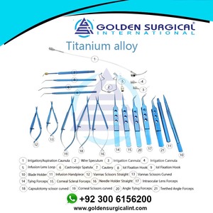 Ensemble de micro cataractes pour yeux ophtalmiques en alliage de titane, 21 pièces - Product Image 6