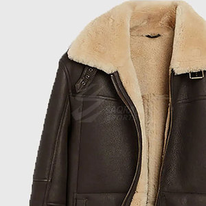 New Fashion <b>Men</b> Winter <b>Jacket</b> Breathable Shearling <b>Leather</b> <b>Jacket</b> Hot Selling <b>Men</b> Clothing Shearling <b>Leather</b> <b>Jacket</b> - Product Image 6