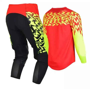 Conjuntos de Motocross Deportivos de Poliéster Estampado de Secado Rápido, Transpirables, Resistentes al Viento, Costuras Duraderas, Unisex, Enfocados en el Conductor - Product Image 2