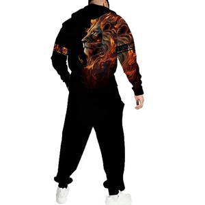 Survêtement pour hommes couleur personnalisée à manches longues coupe ajustée survêtements pour hommes adultes conception personnalisée - Product Image 6