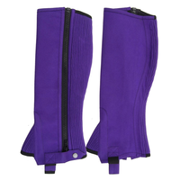 Demi-chaps et guêtres Amara au design personnalisé Produits confortables en cuir synthétique à fermeture éclair latérale
