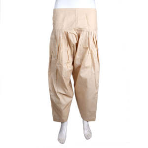 Shalwar en coton pour femmes - Camel - Product Image 4