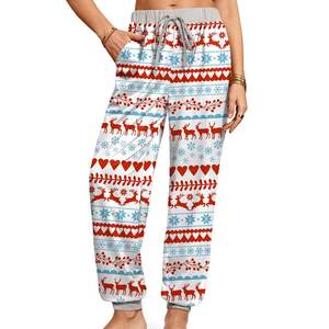 Venta al por mayor Pantalones de chándal de las mujeres hechas con tela suave y cintura con cordón Pantalones de chándal de ajuste suave para las mujeres - Product Image 5