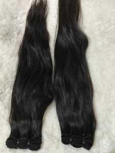 Paquets de trame de Machine de cheveux humains indiens vierges bruts 100% cheveux de source de temple exportateur de matériel super mince dans le monde entier - Product Image 6