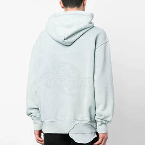 เสื้อฮู้ดซักแบบกรดของผู้ชายคอลเลกชั่นใหม่สำหรับฤดูหนาว - Product Image 4