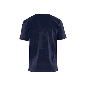 Personnalisable Homme 100% Coton Biologique T-Shirt Col O Manches Courtes Coupe Slim Décontracté Mode Uni Tricot Polyester/Coton - Product Image 5