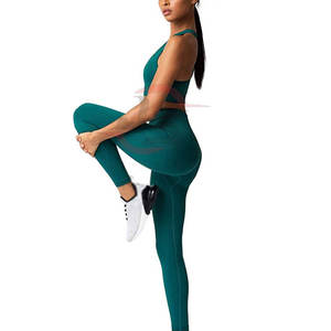 Conjunto de yoga para mujer superventas patrón sólido de alta calidad para adultos precio al por mayor - Product Image 6