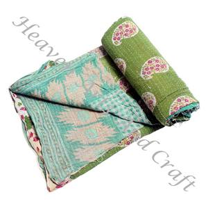 Colcha Kantha Gudari, Colcha Kantha Gudari, Venta al por Mayor, Proveedor de Oro, GD2190, Colcha Kantha Hecha a Mano, Algodón Estampado Indio - Product Image 3