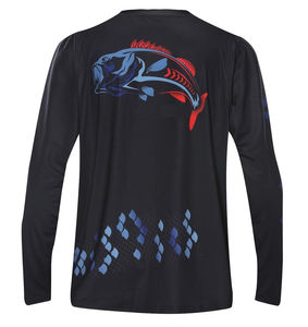 Sublimación personalizada Hombres Pesca Jerseys Cómodo Transpirable Camisas de manga larga Tallas grandes XL Precio de fábrica al por mayor - Product Image 5