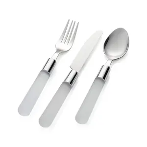 Colección de cucharas de diseño moderno y elegante, cubiertos de metal hechos a mano para cenar en casa y entretener - Product Image 6