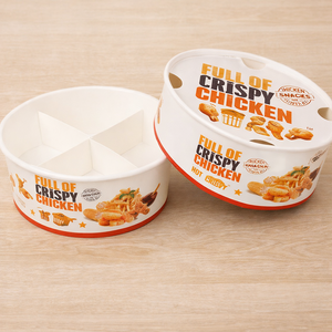 Boîte d'emballage pour <span class=keywords><strong>poulet</strong></span> frit en papier kraft écologique, logo personnalisé, boîte alimentaire pour café, restaurant, caja comida rápida - Product Image 3