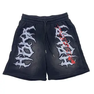 Conjuntos Deportivos Personalizados de Alta Calidad para Hombre, 2 Piezas, Pantalones Deportivos, Camisetas con Efecto Desgastado por el Sol, Conjunto de Dos Piezas con Pantalones Cortos para Hombre, Novedad 2026 - Product Image 3