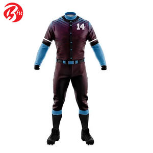 ชุดเบสบอลสำหรับผู้ชายดีไซน์ที่แตกต่างกันชุดเบสบอลพิมพ์ชื่อโลโก้ชื่อทีมพิมพ์ซับลิเมต - Product Image 6