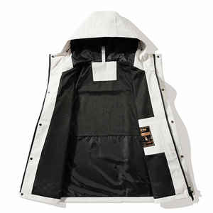 2024 vente en gros unisexe Textile veste coupe-vent coupe-vent fermeture éclair veste survêtement vêtements d'extérieur vêtements de sport imperméables - Product Image 2
