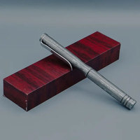 Stylo à bille de luxe fait main en Damas avec logo personnalisé, coffret en bois, haute qualité