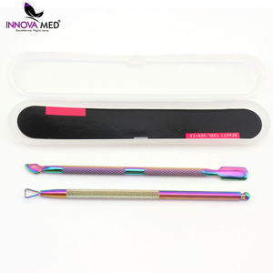 Empujador de Cutículas de Acero Inoxidable Multicolor, Removedor de Cutículas, Empujador de Uñas, Venta Caliente, Herramienta Profesional de Manicura, Instrumentos INNOVAMED - Product Image 2