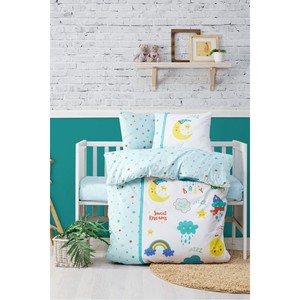Cotton Box Bebek Modern Linen Crib Bedding Set with Cute Cartoon Pattern <b>Winter</b> Nevresim Tatli Ryalar - Product Image 1