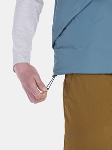Chaqueta acolchada con capucha para hombre Abrigo largo de invierno acolchado con logotipo frontal Prendas de abrigo térmicas ligeras con estilo - Product Image 3