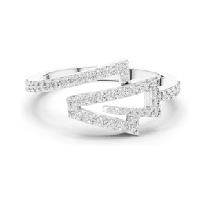 Magnifique bague empilable en diamant de laboratoire de 0,345 CT pour femmes, clarté VVS-VS EF, disponible en or 18 carats, 14 carats, 10 carats et argent 925 - Product Image 2