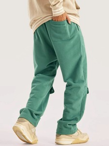 Pantalones Cargo para hombre en nuevo estilo Diseño de moda Ropa informal con cintura media Tallas grandes Estilo lavado Patrón recto - Product Image 2